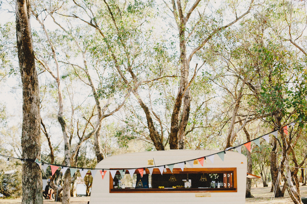 Perth DIY Wedding outdoors vintage food truck