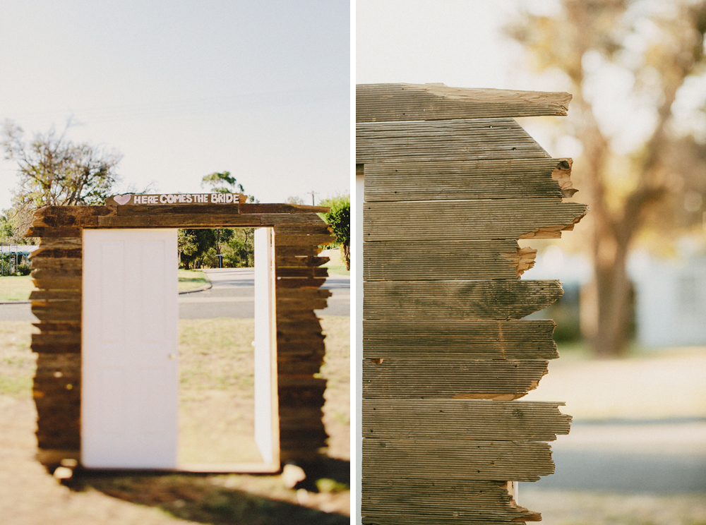 Here comes the bride door